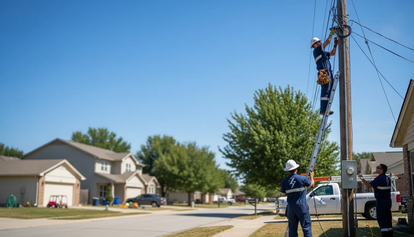 Residential electrician providing installation services in Unityville, PA